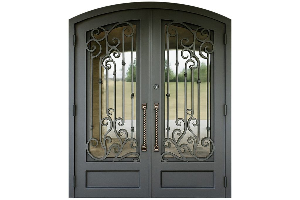 Nova Royal Series Wrought Iron Custom Exterior Door Style 361