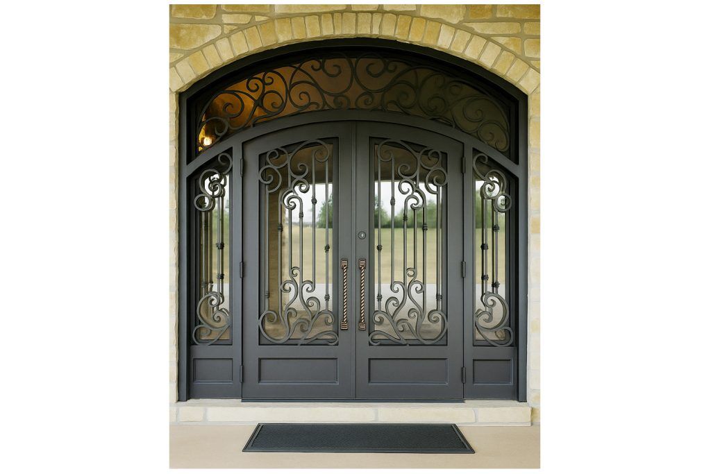 Nova Royal Series Wrought Iron Custom Exterior Door Style 361