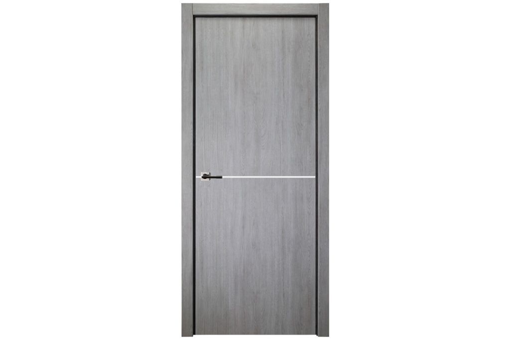 Nova Italia Flush 07 Light Gray Laminate Interior Door - Single Door