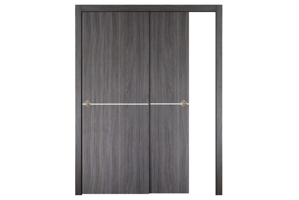 Nova Italia Flush 07 Swiss Elm Laminate Interior Door - Bypass Door