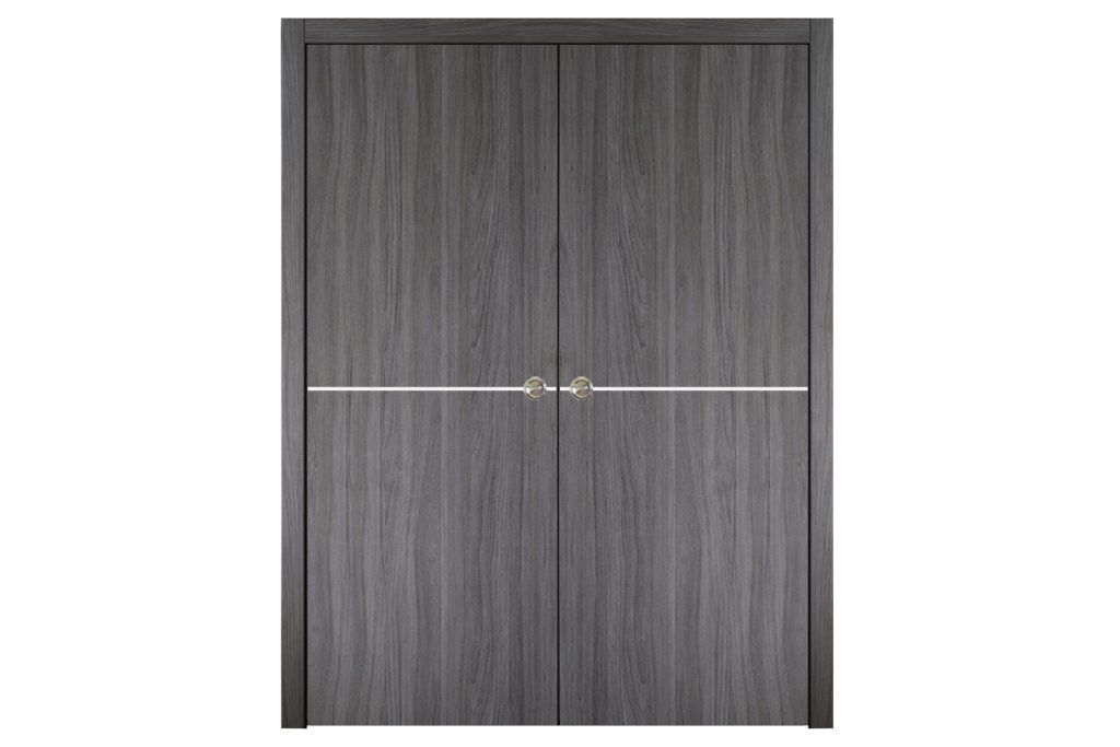 Nova Italia Flush 07 Swiss Elm Laminate Interior Door - Double Pocket