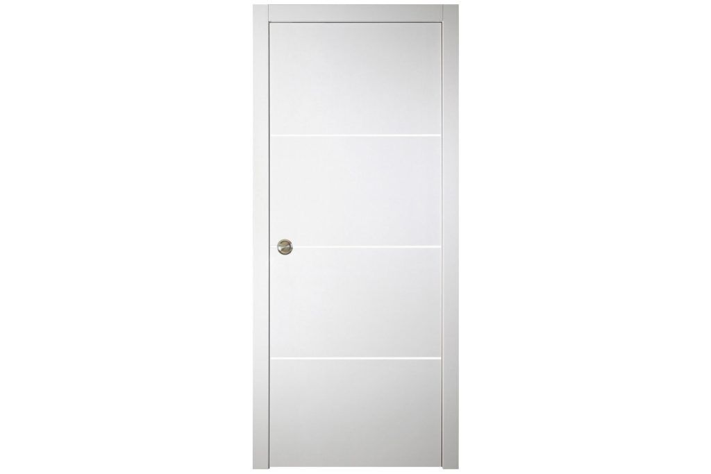 Nova Italia Flush 09 Alaskan White Laminate Interior Door - Single Pocket