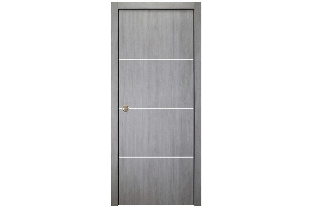 Nova Italia Flush 09 Light Gray Laminate Interior Door - Single Pocket