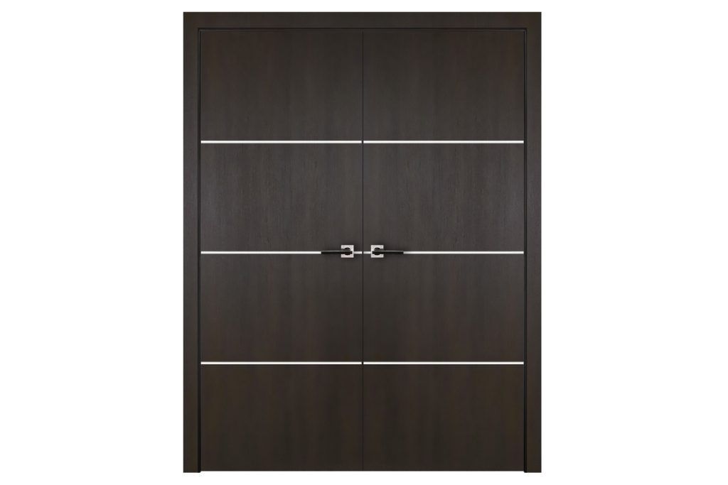 Nova Italia Flush 09 Premium Wenge Laminate Interior Door - Double Door