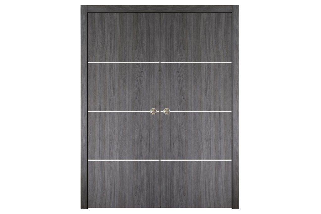 Nova Italia Flush 09 Swiss Elm Laminate Interior Door - Double Pocket